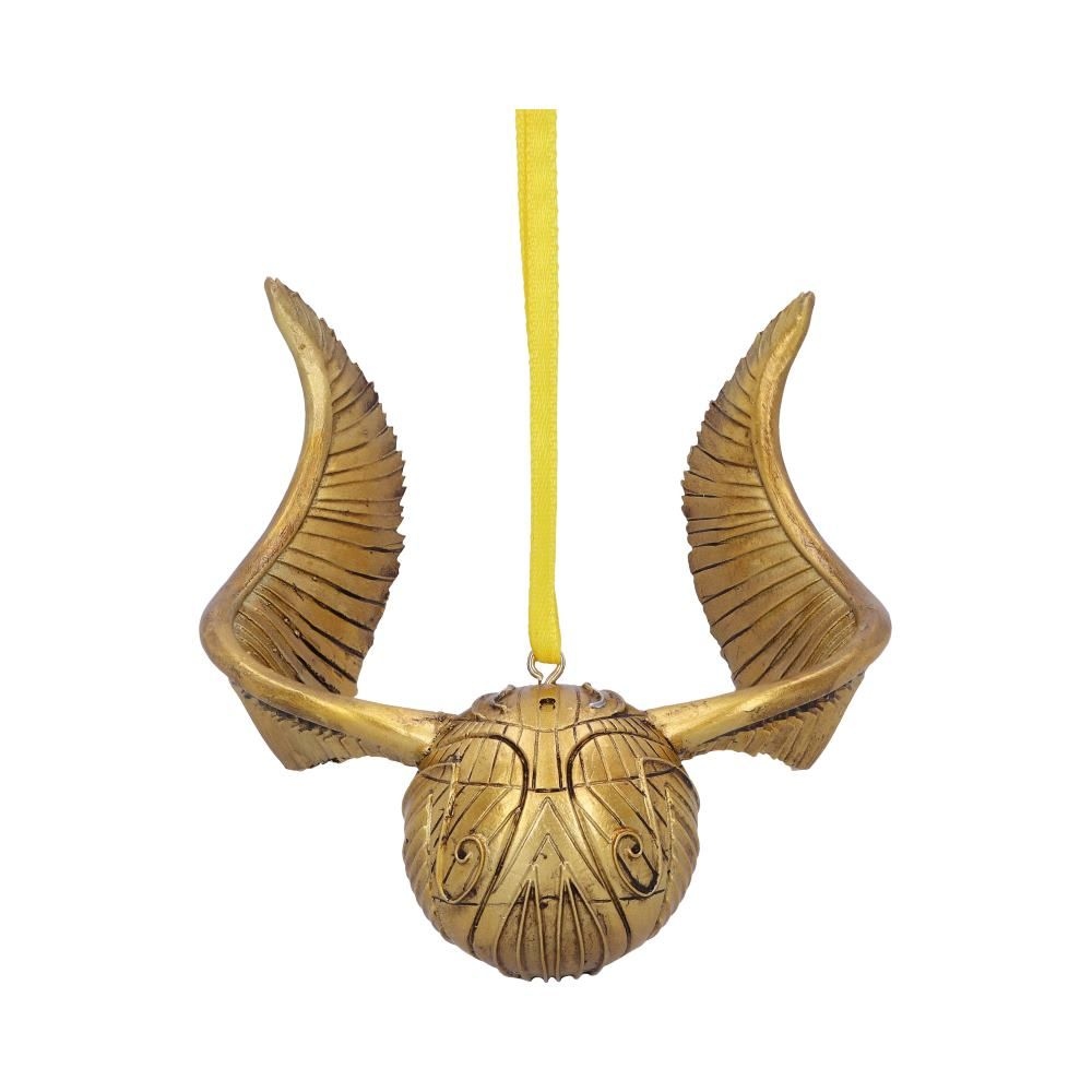 Nemesis Now Harry Potter - Golden Snitch Hanging Ornament Weihnachtskugel - Goldfarben